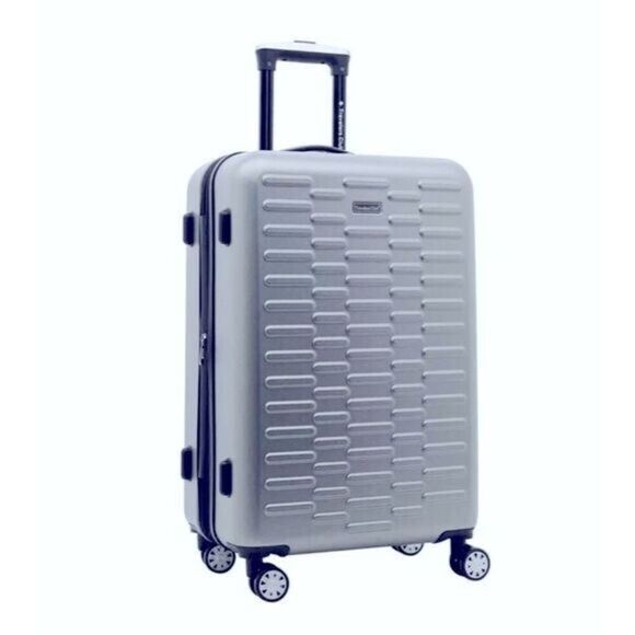 TRAVELERS CLUB Shannon Spinner Expan. Luggage ”suitcase silver gray 24 - Picture 1 of 11